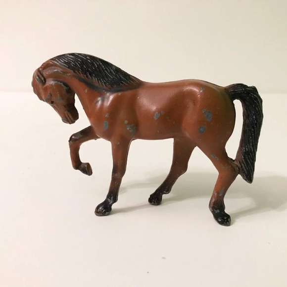 Vintage 1976 Durham Industries Metal Horse Figure 3.5 Inch Long Toy  Hong Kong - Picture 3 of 15